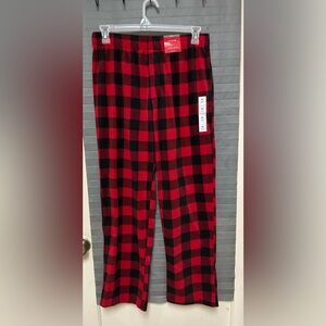 Wondershop Men's plaid microfleece pajama pants red/black buffalo plaid sz M